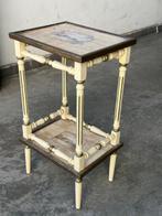 Middentafel - Hout - Salontafeltje met schilderijen