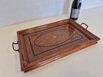 Plateau de service - Acajou, Chêne, Bois de violette -, Antiquités & Art