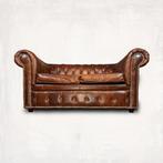 Sofa - Bruin cuoio, prachtige authentieke natuurlijke