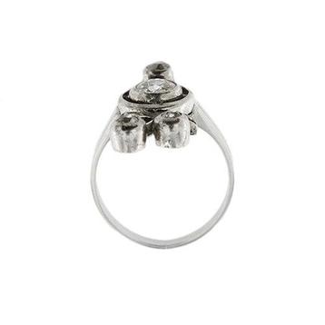Bague tendance - 18 carats Or blanc Diamant (Naturelle), Bijoux, Sacs & Beauté