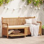 vidaXL Tuinkast Bank Bruin 180 x 60 x 90 cm Massief teakhout, Tuin en Terras, Verzenden, Nieuw