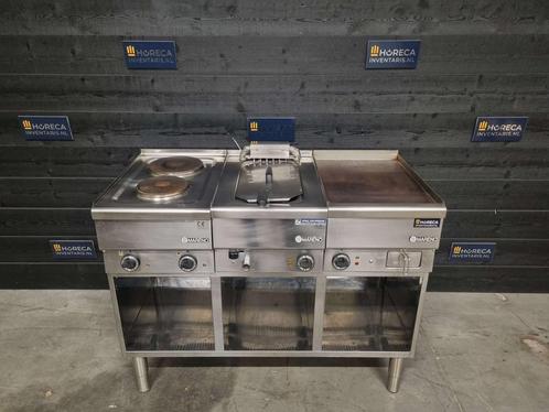 Mareno kooklijn | 2-pits fornuis, friteuse, bakplaat |, Zakelijke goederen, Horeca | Keukenapparatuur, Gebruikt