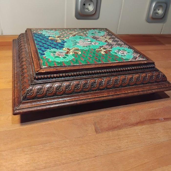 Faïencerie de Longwy 1930 - Support - Faïence - Dessous plat, Antiek en Kunst, Antiek | Glaswerk en Kristal