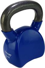 Tunturi Kettlebell - Vinyl - 12 kg - Blauw - Incl. gratis, Ophalen of Verzenden, Nieuw