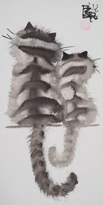 Laszlo Tibay (1962) - Maman chat et chaton