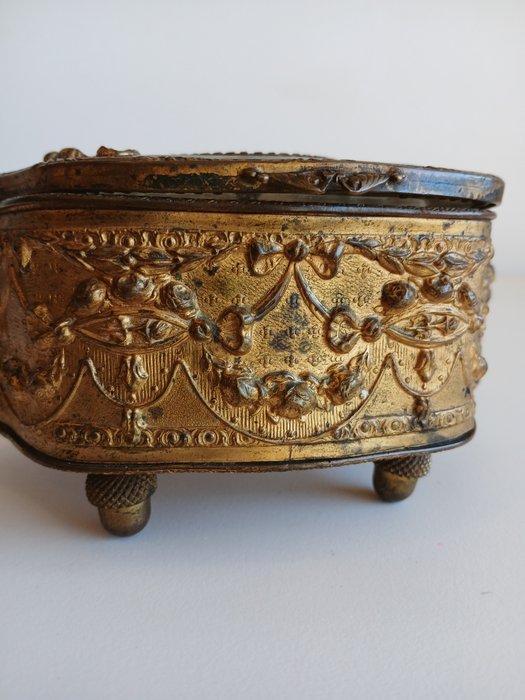 XIX - Sieradendoos - Legering, Glas, Porselein - Geen, Antiek en Kunst, Antiek | Overige Antiek