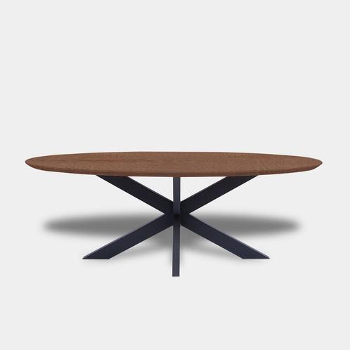 Tafel Ovaal Eikenhout  Matrix  200x100, Huis en Inrichting, Tafels | Eettafels
