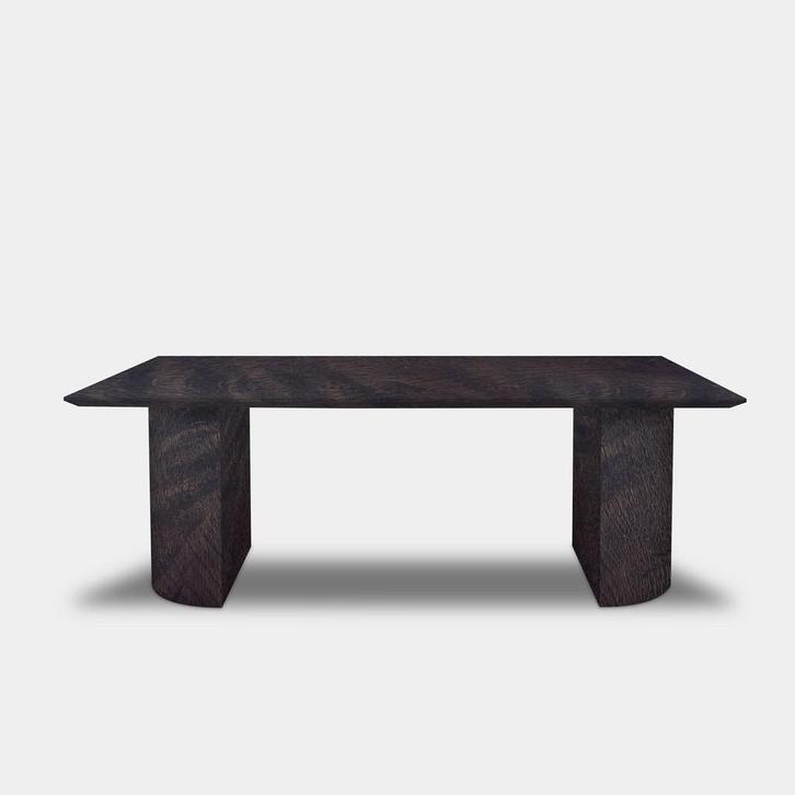 Tafel Rechthoekig Eikenhout  Half Rond  300x100, Huis en Inrichting, Tafels | Eettafels