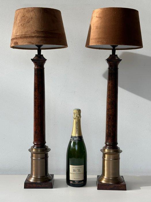 Tafellamp (2) - Een paar grote bronzen lampen - Brons, Antiek en Kunst, Curiosa en Brocante