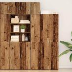 vidaXL Slank Opbergkast Oud hout 30 x 42.5 x 225 cm Bewerkt, Huis en Inrichting, Kasten | Dressoirs, Verzenden, Nieuw