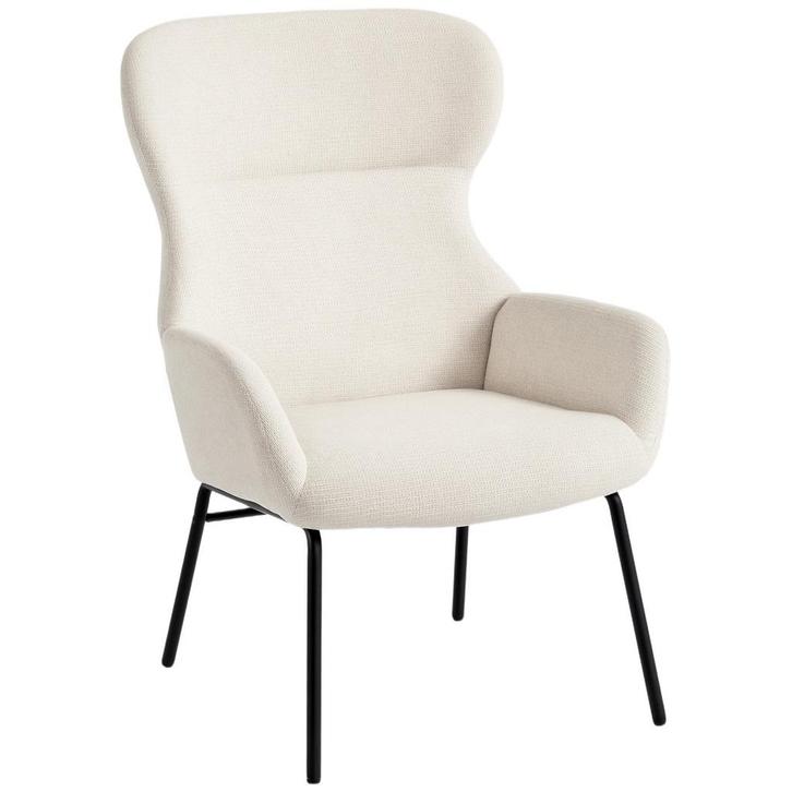 Stoel - Comfortabel - Stijlvol - Crème, Huis en Inrichting, Fauteuils, Nieuw, Stof, Ophalen of Verzenden