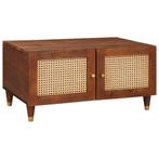 vidaXL Salontafel 80 x 50 x 40 cm Massief Mango Hout, Huis en Inrichting, Verzenden, Nieuw