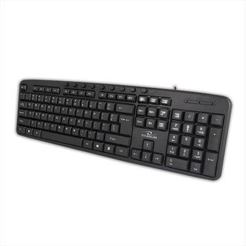 Titanum TK111 USB multimedia Toetsenbord Zwart, Ophalen of Verzenden