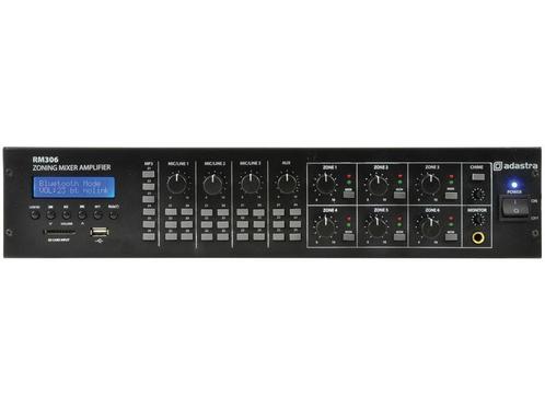 Adastra RM406 100v 6 Zone Versterker Met BT/USB/SD/FM Radio, Muziek en Instrumenten, Microfoons