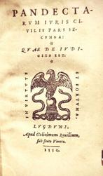 Anonimo. - Pandectarum Iuris Civilis - 1550