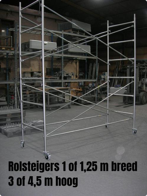 NIEUWE rolsteigers 3 of 4,5m hoog - rolstelling - rolsteiger, Doe-het-zelf en Bouw, Steigers, Rolsteiger of Kamersteiger, Nieuw