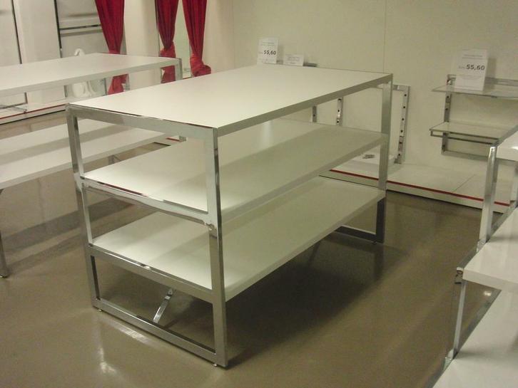 *TIP*  Italiaanse design tafel van geslepen staal glossy wi, Zakelijke goederen, Kantoor en Winkelinrichting | Winkel en Inventaris