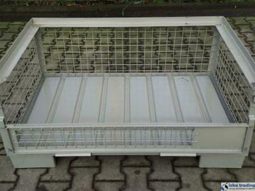 Gitterbox Gaascontainer Gaaskrat GB017 met stalen bodem, Ophalen of Verzenden, Bak of Kist