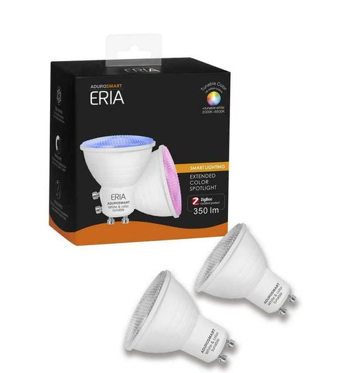 AduroSmart ERIA® GU10 spot Tunable colour - 2-pack - 2200K~6, Maison & Meubles, Lampes | Autre, Enlèvement ou Envoi