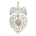 Zonder Minimumprijs - Hanger - 18 karaat Roségoud, Zilver -