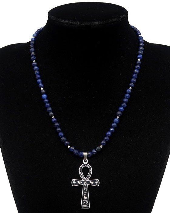 Lapis lazuli - Ankh-kruis uit het Egypte van de faraos:, Antiek en Kunst, Antiek | Boeken en Manuscripten