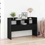 vidaXL Zwarte Eik Sidetable 105x30x70 cm Geengineerd Hout, Huis en Inrichting, Verzenden, Nieuw