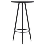 vidaXL Table de bar Noir 60x107,5 cm MDF, Maison & Meubles, Tables | Tables à manger, Neuf, Verzenden