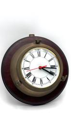 Wandklok - Hout, Messing, Glas - laat 20e eeuw - Nautische