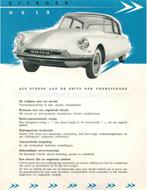 1955 CITROEN DS 19 LEAFLET NEDERLANDS, Boeken, Nieuw
