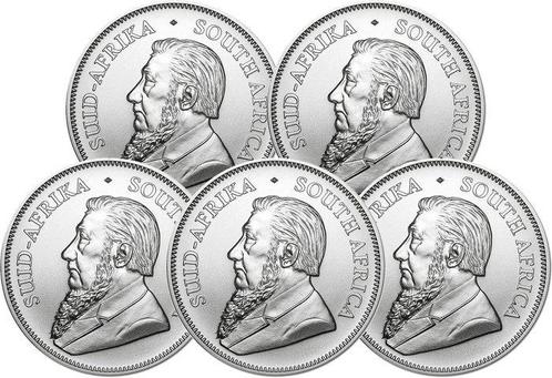 5 Troy Ounce - Zilver .999 - Krugerrand 2024 - 155,5 gram -, Postzegels en Munten, Edelmetalen en Baren