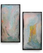 Ksavera - Fluid Abstract paintings A1128 - diptych - XXL, Antiquités & Art