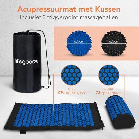 2dekans | LifeGoods Acupressuur Mat met Kussen - Shakti mat, Sports & Fitness, Produits de massage, Enlèvement ou Envoi