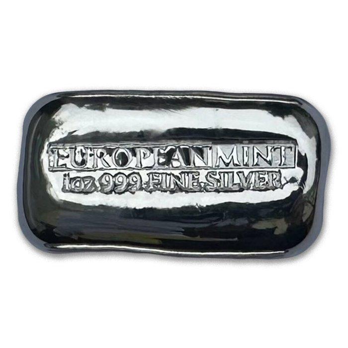 5 Troy Ounce - Zilver .999 - 5 x 1 oz European Mint 999 Fine, Postzegels en Munten, Edelmetalen en Baren