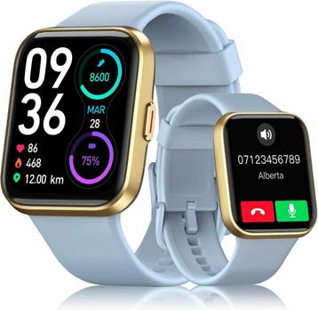 Smartwatch met telefonie, touchscreen, sportmodus en gezo...