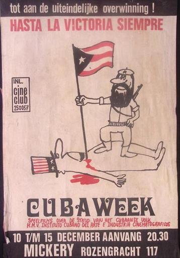 Cubaweek met speelfilms over Cuba op poster (lijst optie) beschikbaar voor biedingen