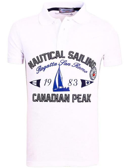 Canadian Peak Polo Kianni Wit, Kleding | Heren, T-shirts, Verzenden