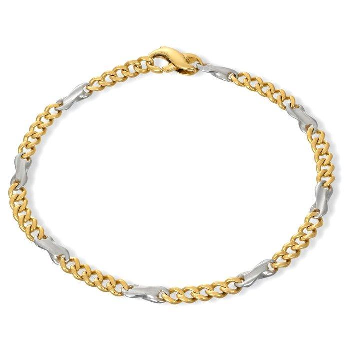 Armband - 18 karaat Geel goud, Witgoud, Handtassen en Accessoires, Armbanden
