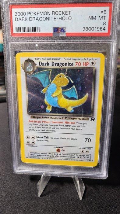 PSA8 Graded card - Team Rocket - Dark Dragonite - PSA 8, Hobby en Vrije tijd, Verzamelkaartspellen | Pokémon