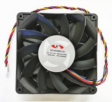 7200RPM Fan KZ14038B012U 7.2A 140mm 6-Pin For Whatsminer