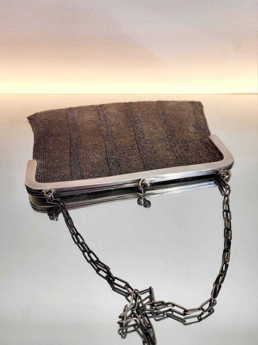 Zilveren avondtasje Mesh 925 sterling 326gr ca.1930-1950 Art, Antiek en Kunst, Antiek | Zilver en Goud