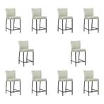 Set van 10 Leren barkrukken Revolt laag - Toledo Perle, Ophalen of Verzenden