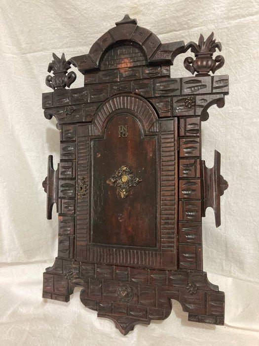 Deur van het tabernakel, opbouw in kast. - Antiek - Bois, Antiek en Kunst, Kunst | Niet-Westerse kunst