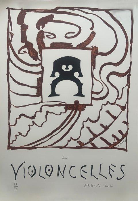 Pierre Alechinsky (1927) - Des Violoncelles, Antiek en Kunst, Antiek | Overige Antiek