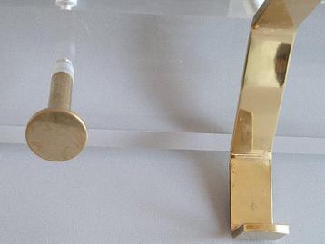 Porte-manteau - Laiton, Lucite - style Hollywood