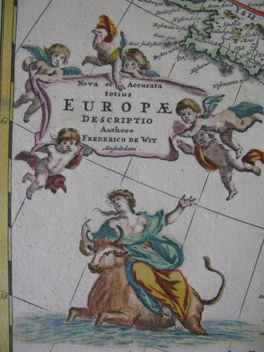 Europa - Europa; Frederick de Wit - 1680 Nova et Accurata, Boeken, Atlassen en Landkaarten