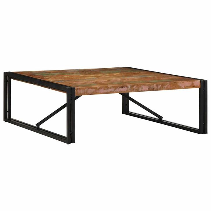 vidaXL Salontafel 100x100x35 cm massief gerecycled hout, Huis en Inrichting, Tafels | Salontafels, Nieuw, Verzenden