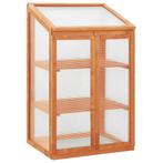 vidaXL Broeikas 60x45x100 cm vurenhout, Verzenden, Nieuw