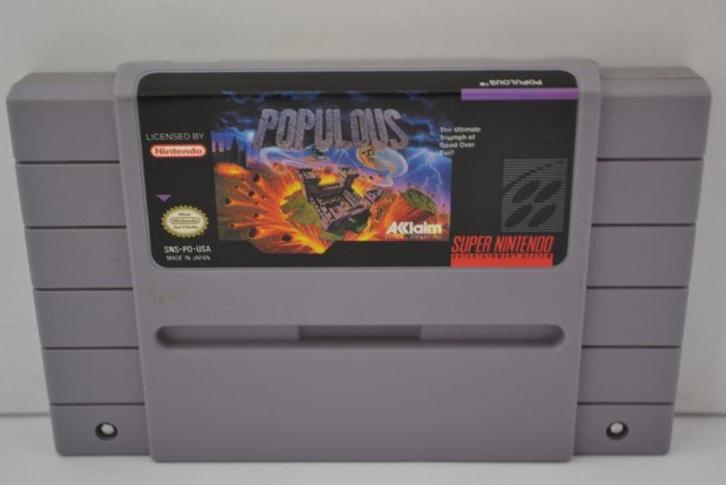 Populous (SNES USA), Games en Spelcomputers, Games | Nintendo Super NES