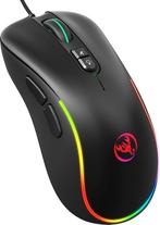 Tweedekans | HXSJ J300 Gaming Muis - 6400 DPI - Zwart -, Ophalen of Verzenden, Nieuw