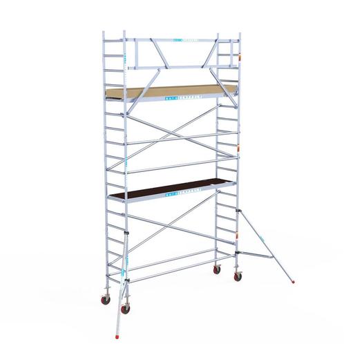 Euroscaffold basic rolsteiger 75 x 6,2m werkhoogte, Doe-het-zelf en Bouw, Steigers, Rolsteiger of Kamersteiger, Nieuw, 5 meter of hoger